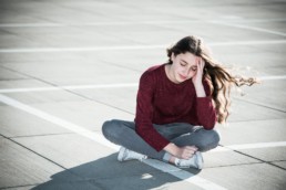 Fotograf Portrait Mädchen mit langen Haaren in Pforzheim